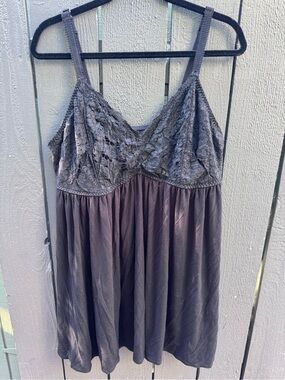 Torrid Black Lace-Bodice Spaghetti Strap BabyDoll SleepDress Lingerie, Size 3